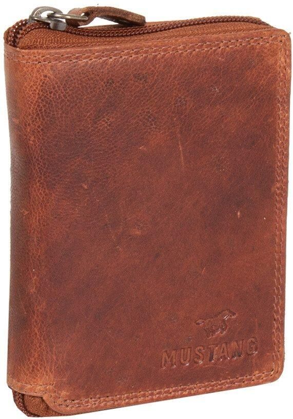 Mustang Portemonnee UDINE heren portemonnee met logo-opdruk en used look - Foto 7