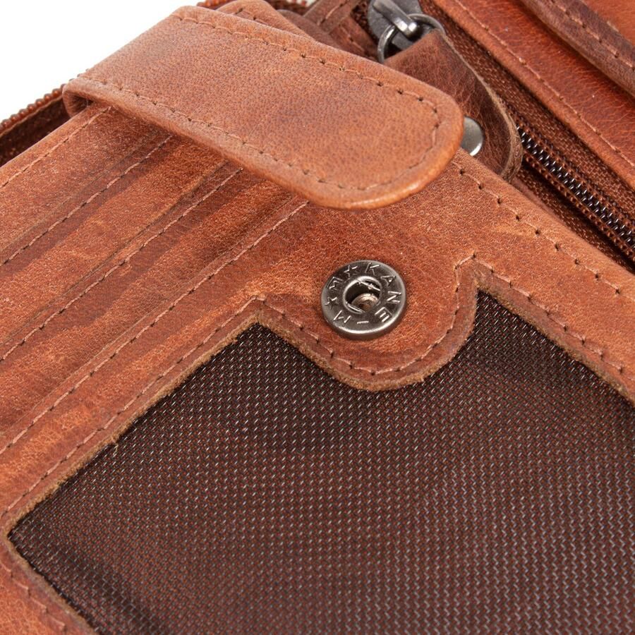 Mustang Portemonnee UDINE heren portemonnee met logo-opdruk en used look