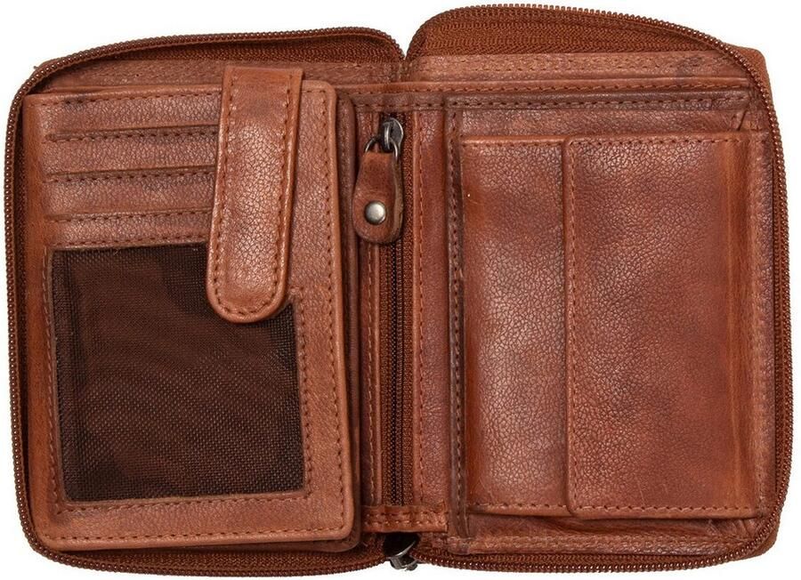 Mustang Portemonnee UDINE heren portemonnee met logo-opdruk en used look - Foto 5