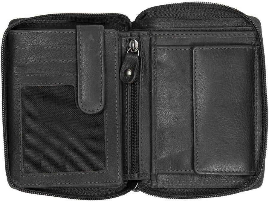 Mustang Portemonnee UDINE heren portemonnee met logo-opdruk en used look - Foto 6