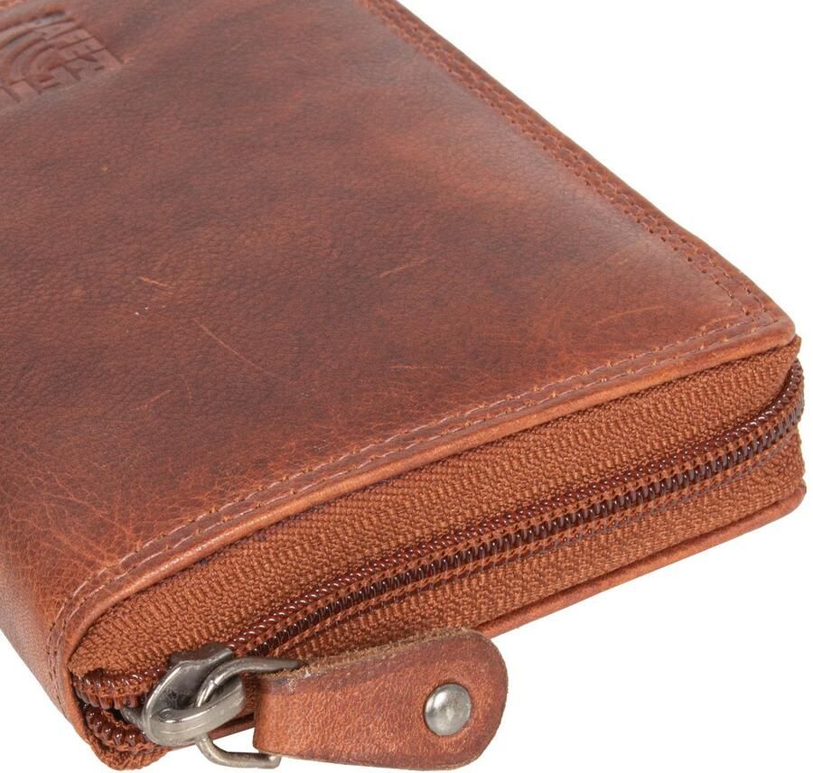 Mustang Portemonnee UDINE heren portemonnee met logo-opdruk en used look - Foto 3