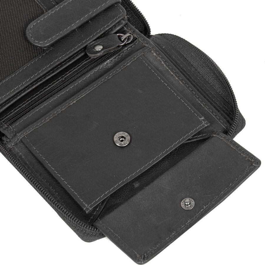 Mustang Portemonnee UDINE heren portemonnee met logo-opdruk en used look - Foto 2