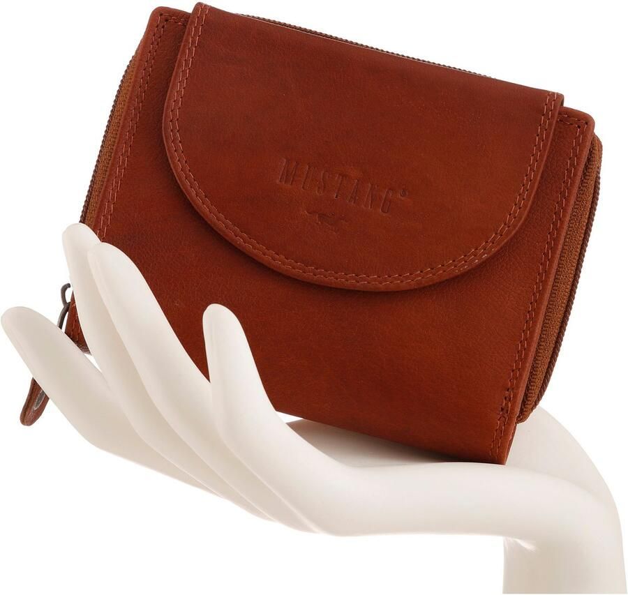 Mustang Portemonnee Udine leather wallet top opening
