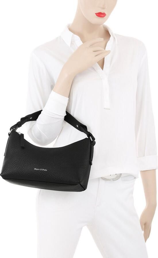 Marc O'Polo Schoudertas van echt rundleer