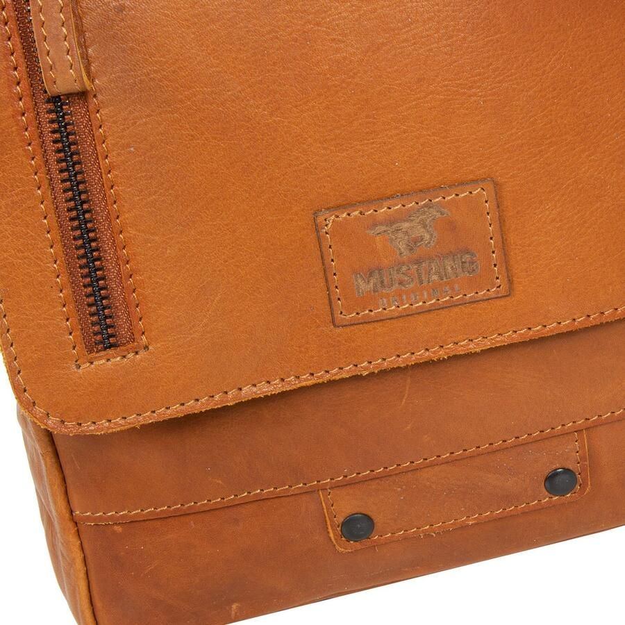 Mustang Schoudertas San Marino heren schoudertas businessbag met studs en logo - Foto 4