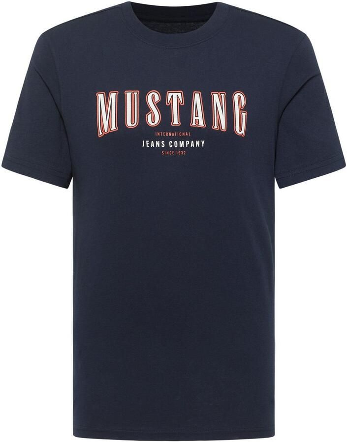 Mustang Shirt met korte mouwen Style Austin met logoprint