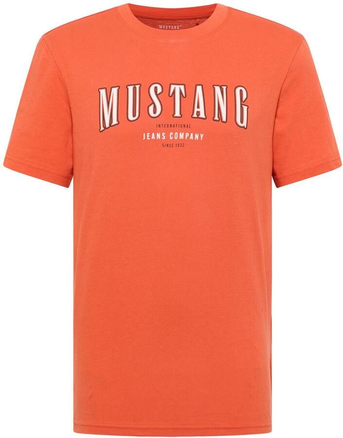 Mustang Shirt met korte mouwen Style Austin met logoprint