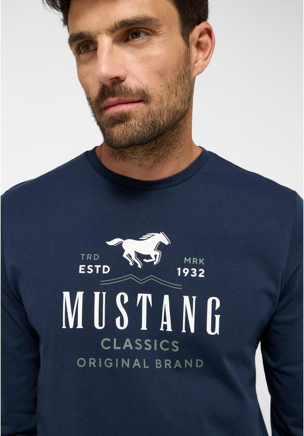 Mustang Shirt met lange mouwen Style Adrian - Foto 2