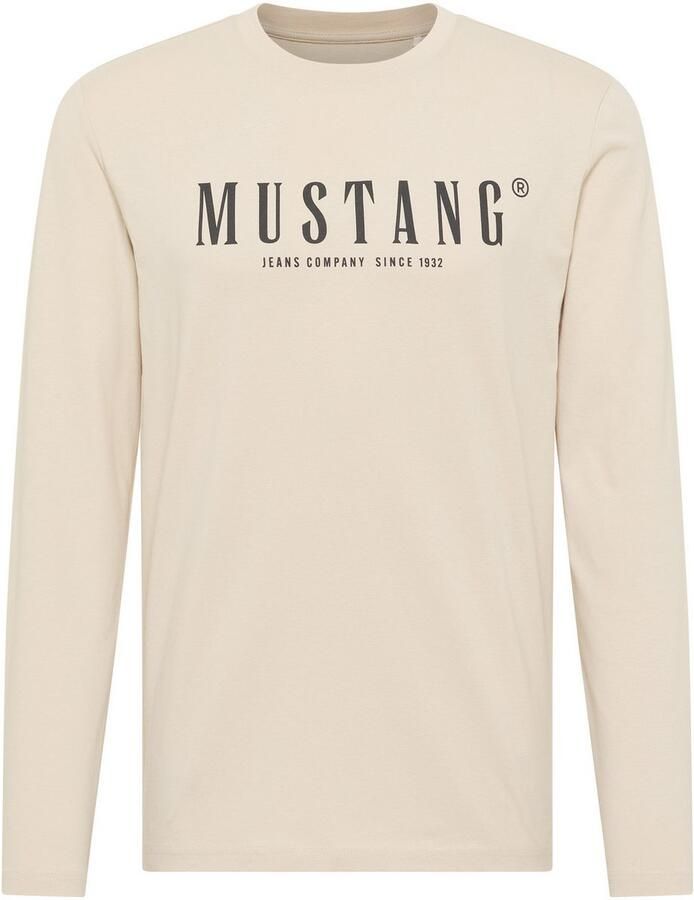 Mustang Shirt met lange mouwen Style Asheville Ook ideaal om onder te dragen
