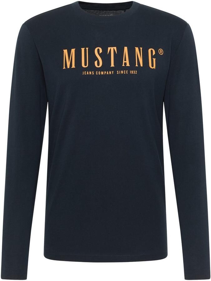 Mustang Shirt met lange mouwen Style Asheville Ook ideaal om onder te dragen