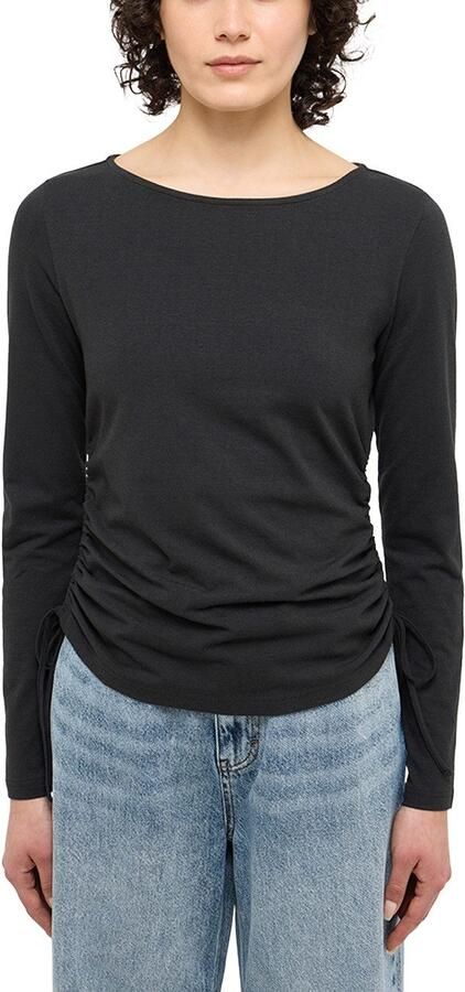 Mustang Shirt met lange mouwen Style Delia met tunnelkoordjes - Foto 3