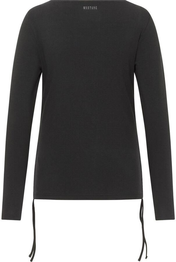 Mustang Shirt met lange mouwen Style Delia met tunnelkoordjes