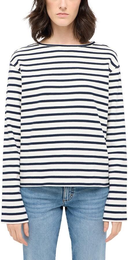 Mustang Shirt met lange mouwen Style Sutton met streepmotief - Foto 3