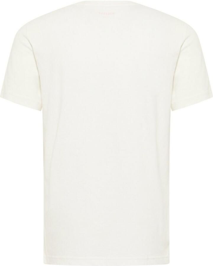 Mustang Austin Korte Mouw Shirt White Heren