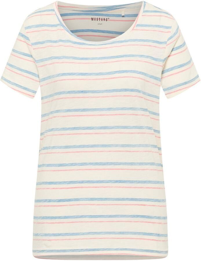 Mustang Shirt met print Style Alma in streep-look