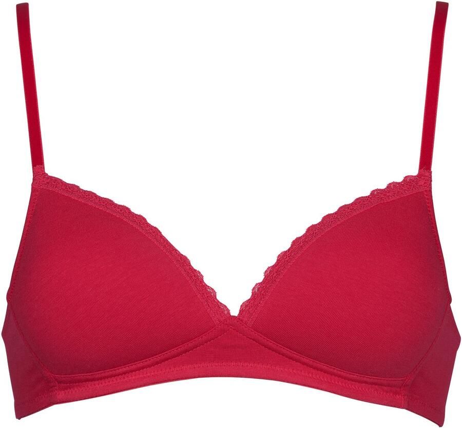 Mustang Soft-bh Padded cotton bra met kant gewatteerd zonder beugel basic katoenmix (Set van 2) - Foto 3