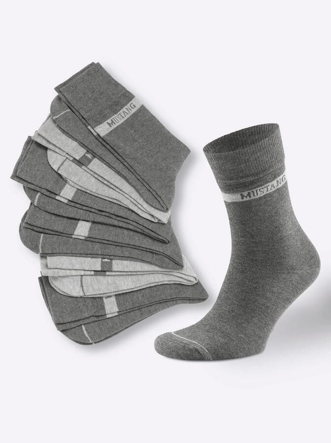 Mustang Sokken Casual zachte en elastische comfortband (6 paar) - Foto 2