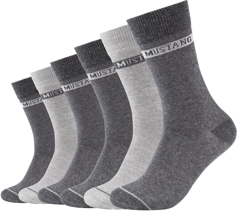 Mustang Sokken Casual zachte en elastische comfortband (6 paar)