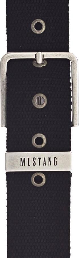 Mustang Stoffen riem Sluiting met used-look lus met logo-opdruk - Foto 2