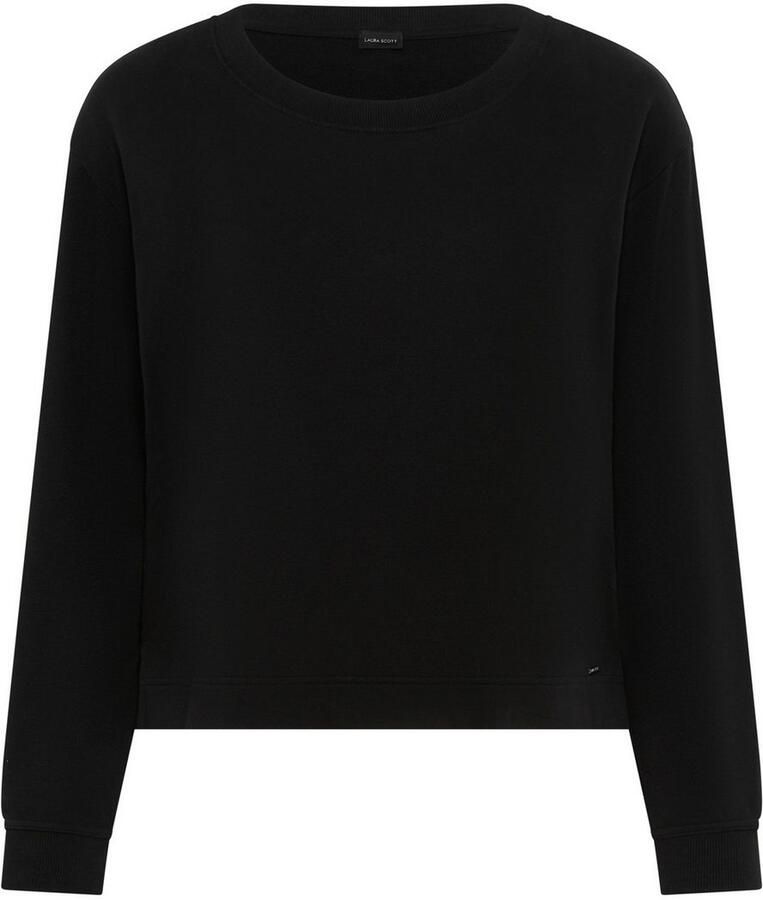 Mustang Sweatshirt met verzorgde blouse-inzet grote maat