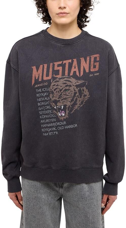 Mustang Sweatshirt Style Salida met frontprint - Foto 3