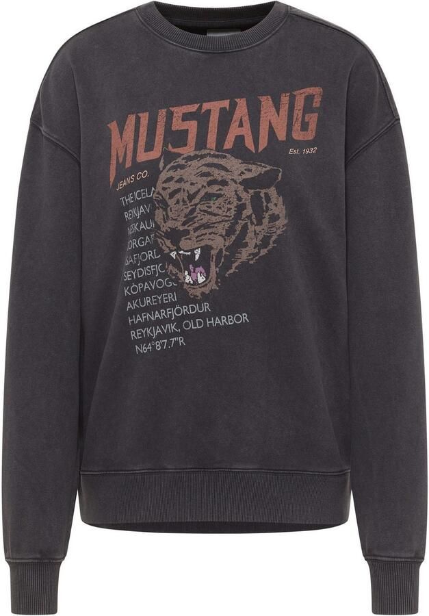 Mustang Sweatshirt Style Salida met frontprint