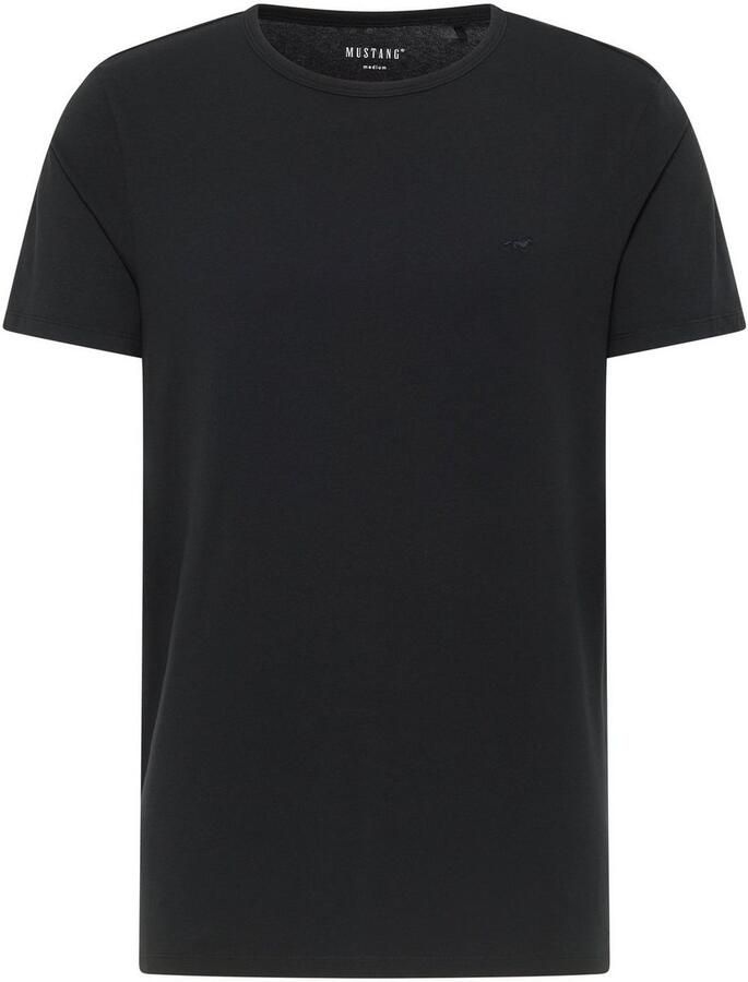 Mustang Klassiek T-shirt 2-pack Korte mouw Black Heren