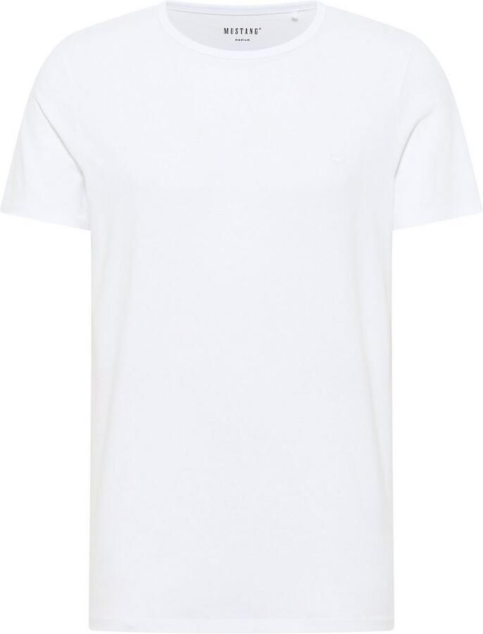 Mustang Klassiek T-shirt 2-pack korte mouw White Heren