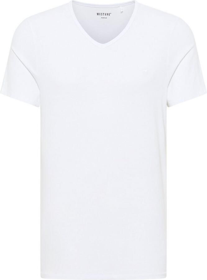 Mustang Amado 2-Pack Korte Mouw T-shirt White Heren