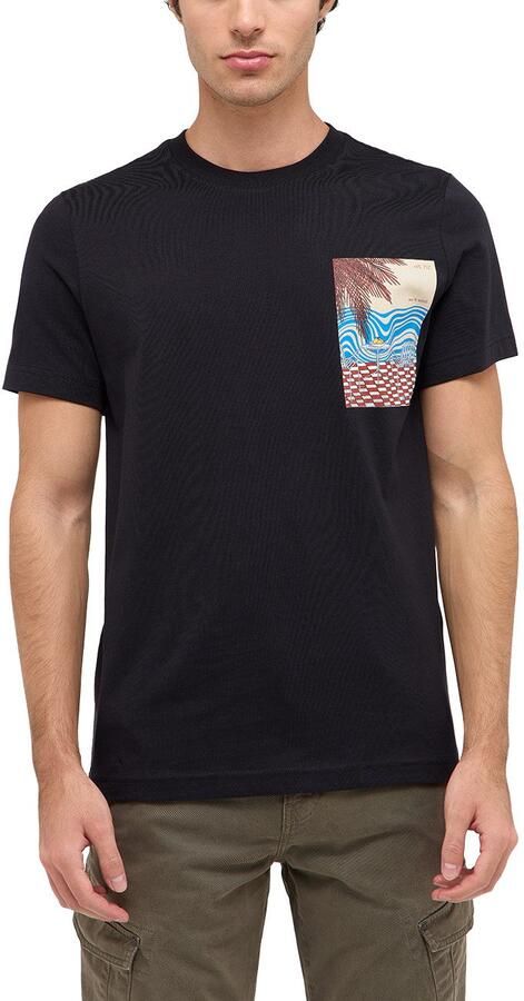 Mustang T-shirt Austin met frontprint - Foto 4