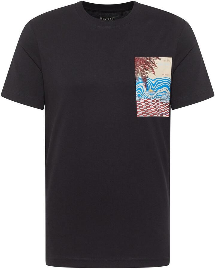 Mustang T-shirt Austin met frontprint