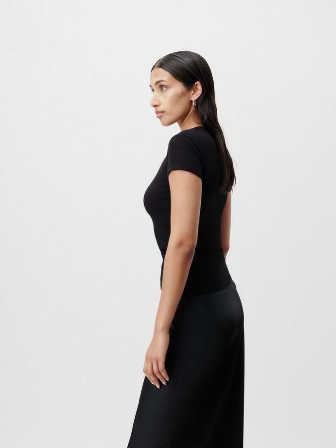 Mustang T-shirt LeGer by Lena Gercke Figuuraccentuerend met ronde hals - Foto 2