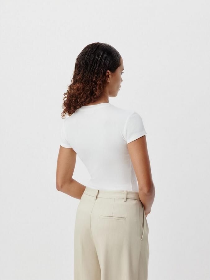 Mustang T-shirt LeGer by Lena Gercke Figuuraccentuerend met ronde hals - Foto 2