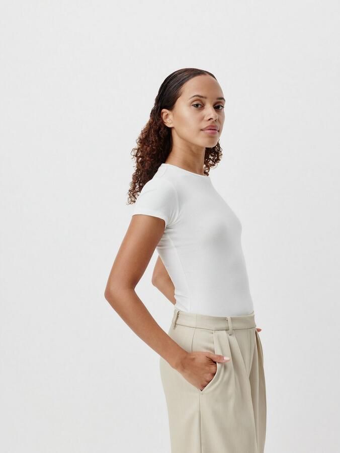Mustang T-shirt LeGer by Lena Gercke Figuuraccentuerend met ronde hals - Foto 3