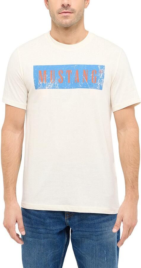 Mustang T-shirt met logo-opschrift - Foto 4