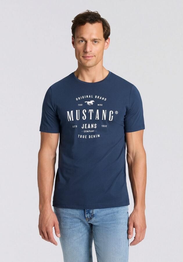 Mustang T-shirt Style Alex 3-Pack met opvallende print (3-delig Set van 3) - Foto 2