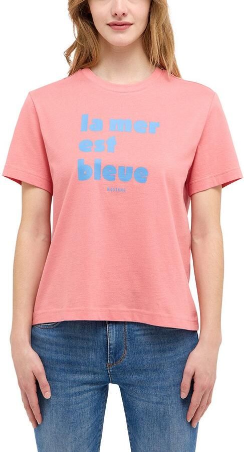 Mustang T-shirt Style Alma met state t-print - Foto 3