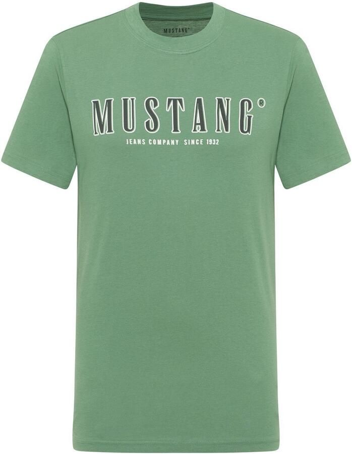 Mustang T-shirt Style Austin met logoprint