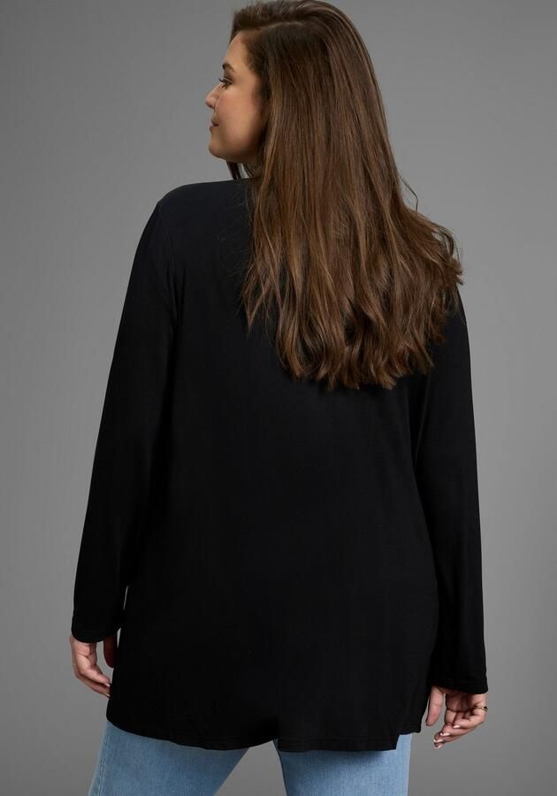 Mustang Vest van aangenaam jerseymateriaal grote maat - Foto 3