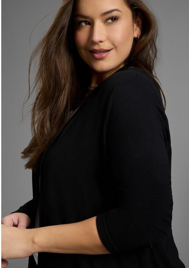 Mustang Vest van aangenaam jerseymateriaal grote maat