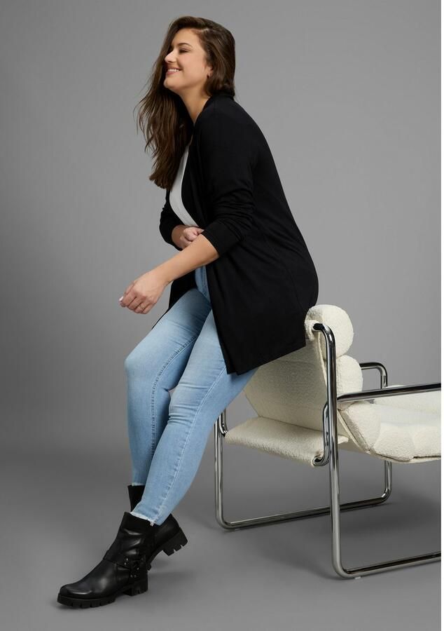 Mustang Vest van aangenaam jerseymateriaal grote maat - Foto 2