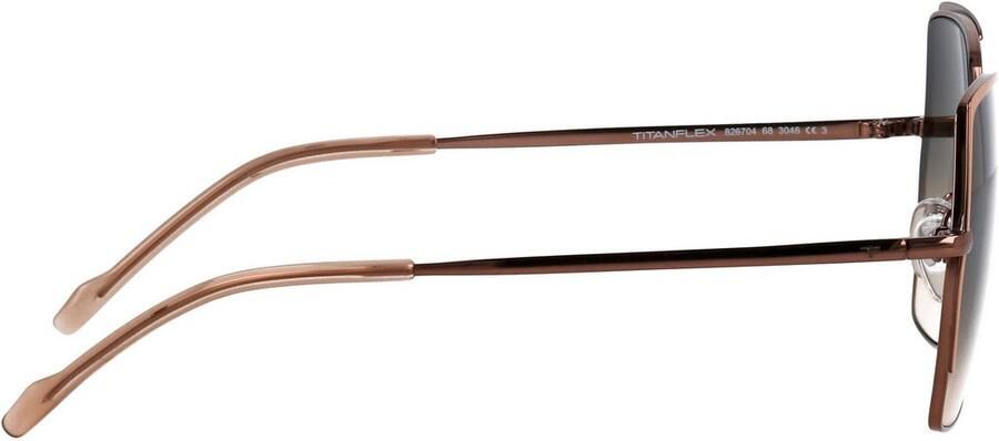 Mustang Zonnebril 826704 Vorm vrouwelijk Titanflex logo op glas en beugel polyamide UV 400