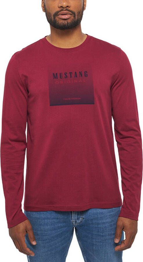 Mustang Shirt met lange mouwen Style Adrian C Print