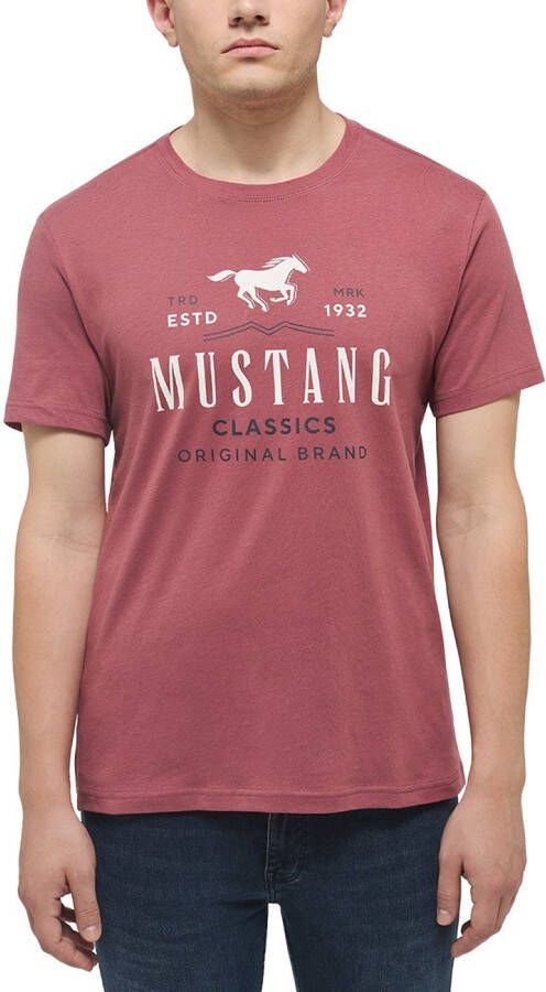 Mustang Shirt met korte mouwen Shirt met print