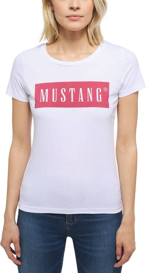 Mustang Shirt met korte mouwen Style Alina C Logo Tee