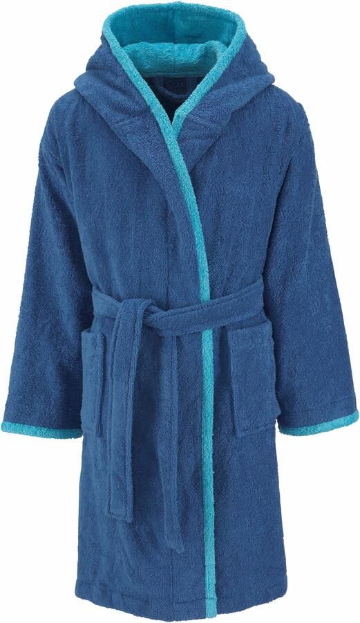 My home Kinderbadjas Timo Badjas voor & van 100% katoen met capuchon (1 stuk) - Foto 2