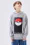 Name it KIDS Pokemon hoodie NKMJALTE met printopdruk grijs melange Sweater 134 140 - Thumbnail 2