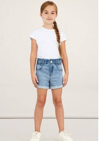 NAME IT KIDS slim fit jeans short NKFBELLA light denim online kopen