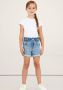 Name it KIDS slim fit jeans short NKFBELLA light denim short Blauw Meisjes Stretchdenim 128 - Thumbnail 3
