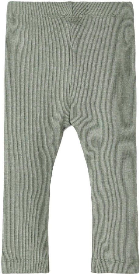 NAME IT BABY newborn baby skinny broek NBNKAB zachtgroen